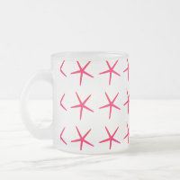 Motifs d'étoiles de mer Rose Blanc Marin Cadeau Mi