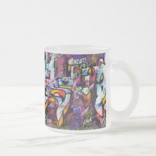 Tasse Givré Mots Graffiti colorés