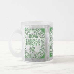 Tasse Givré Mur de graffiti 100% irlandais