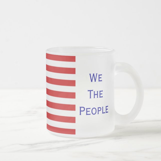 Tasse Givré Musique à drapeau de la citoyenneté américaine (Droit)