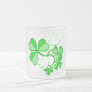 Tasse Givré Musique congelée Shamrock irlandaise