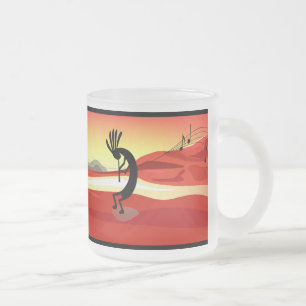 Tasse Givré Musique de coucher de soleil Kokopelli