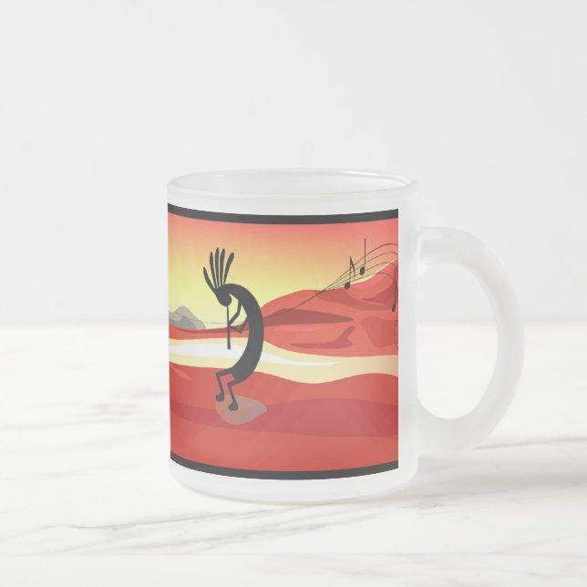 Tasse Givré Musique de coucher de soleil Kokopelli (Droit)