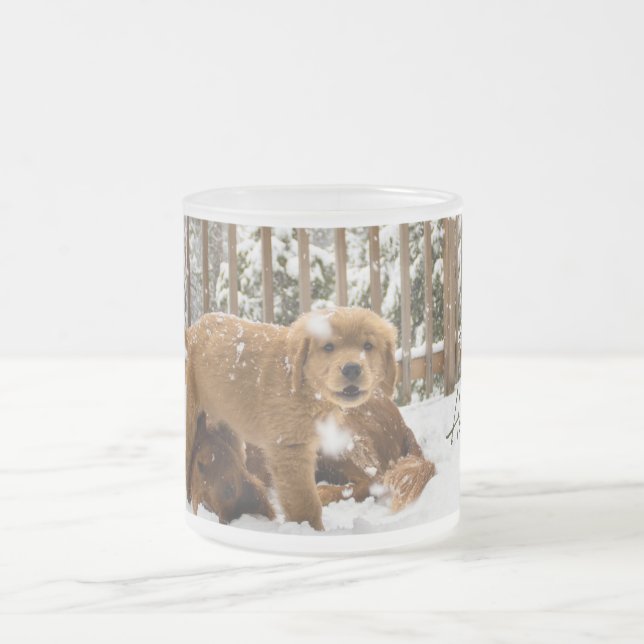 Tasse Givré Musique de Noël de Noël de marionnettes - Golden R (Centre)