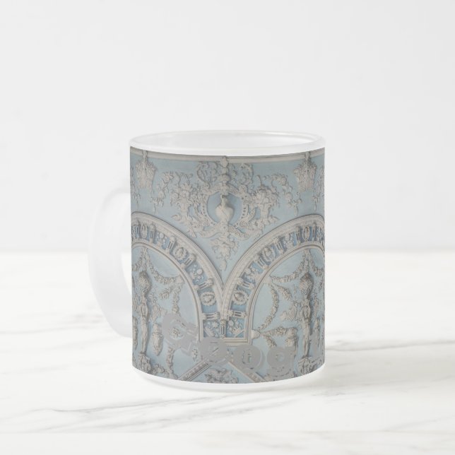 Tasse Givré Musique en verre dépoli (Devant gauche)