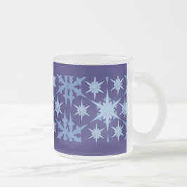 Tasse Givré Musique en verre glacé de jour férié bleu