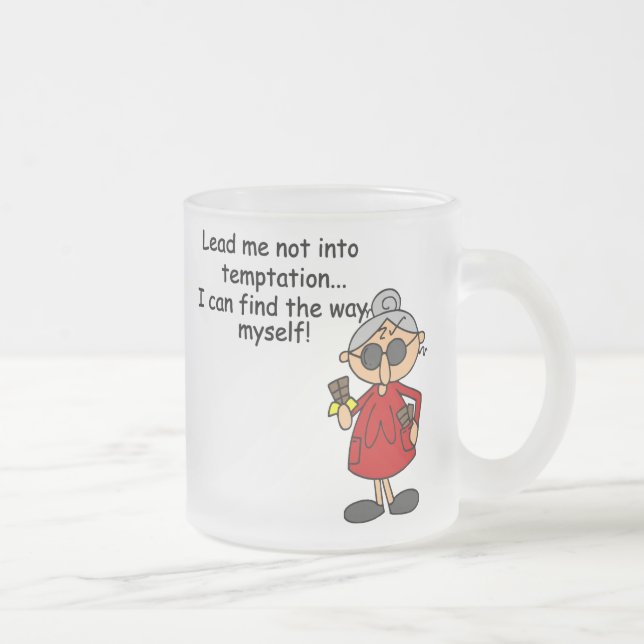 Tasse Givré Ne Me Menez Pas Dans Un Humour De Tentation (Droit)