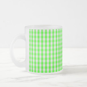 Tasse Givré Neon Green En vichy Motif par Shirley Taylor