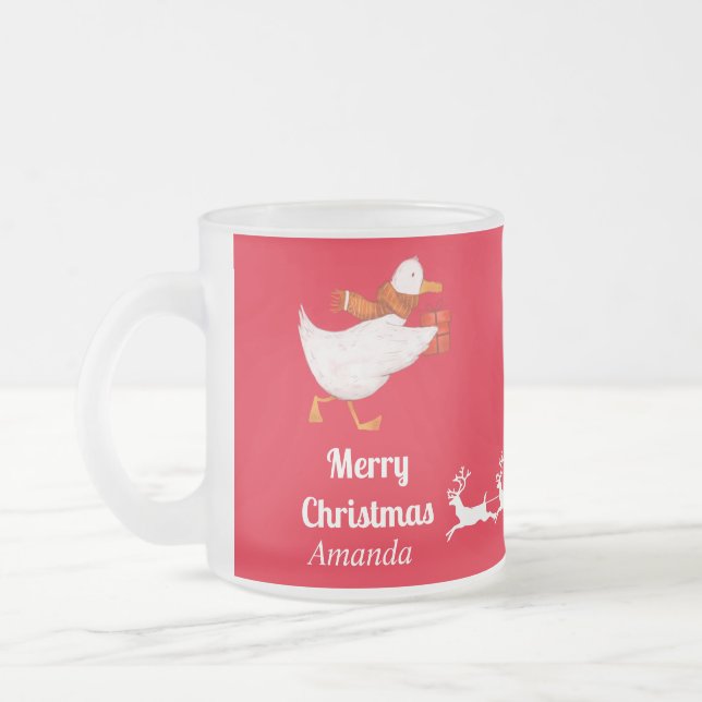Tasse Givré Noël du canard mou (Gauche)