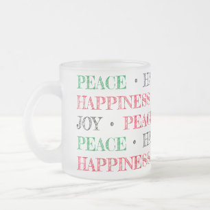 Tasse Givré Noël Joie Paix Bonheur