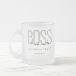 Tasse Givré Nom Black Grey Boss