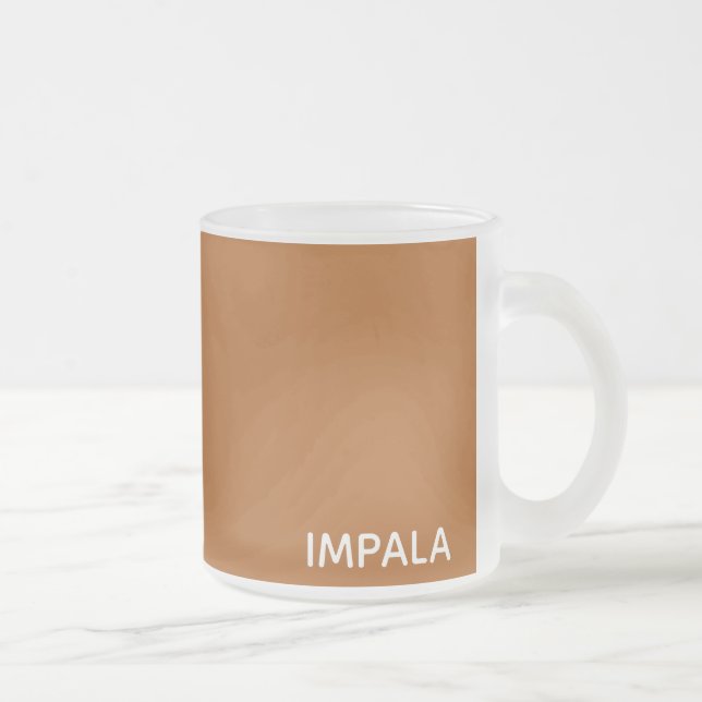Tasse Givré Nom de couleur brun Impala (Droit)