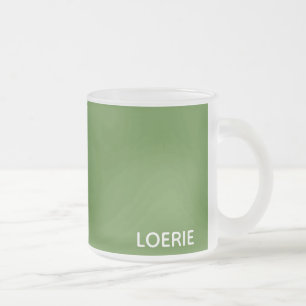 Tasse Givré nom de couleur vert Loerie