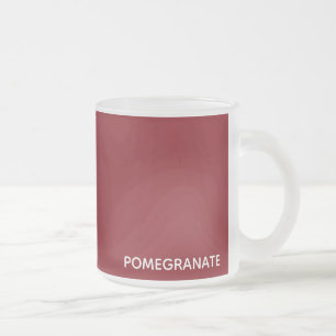 Tasse Givré Nom de la couleur rouge de la grenade