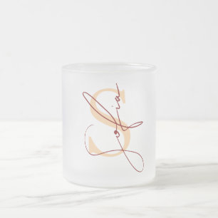 Tasse Givré Nom personnalisé moderne et élégant