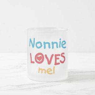 Tasse Givré Nonnie m'aime des T-shirts et des cadeaux
