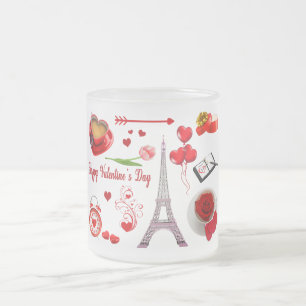 Tasse Givré Objet Souvenir Iconique Romantique de la Saint-Val