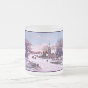 Tasse Givré Offices religieux la veille de Noël au matin