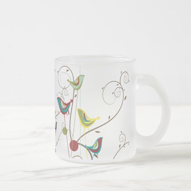 Tasse Givré Oiseaux d'été lunettes de soleil Vignes de nature  (Droit)