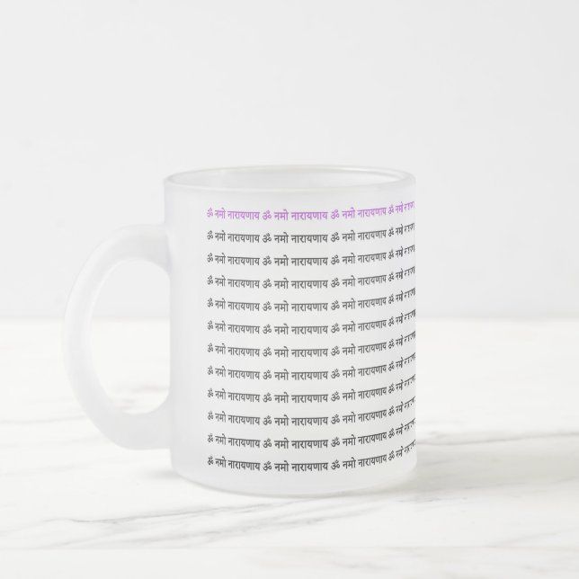 Tasse Givré Om Namo Narayanaya 108 (Gauche)