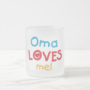 Tasse Givré Oma aime mes t-shirts et cadeaux
