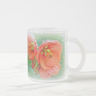 Tasse Givré Orange Hibiscus Fleurs