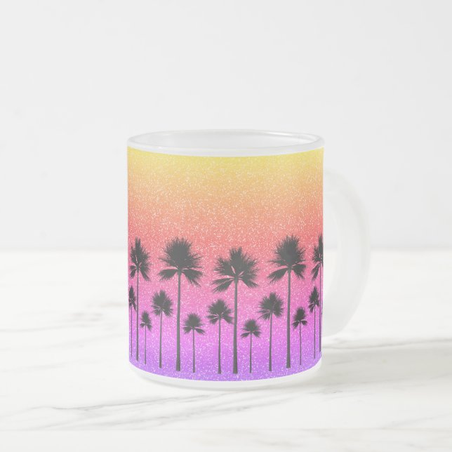 Tasse Givré Palmiers mousseux (Devant droit)