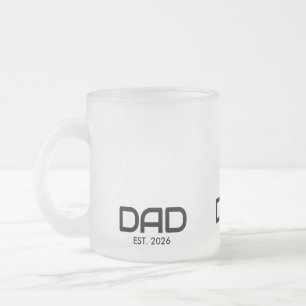 Tasse Givré Papa a fondé un nouveau cadeau pour papa