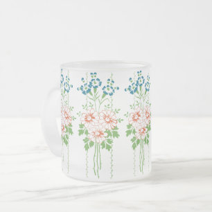 Tasse Givré Papier peint baroque Bouquet de fleurs