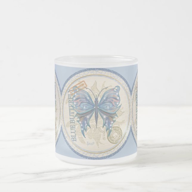 Tasse Givré Papillon du bureau de création G (Centre)
