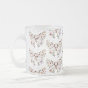 Tasse Givré Papillon floral Fleur sauvage Boho