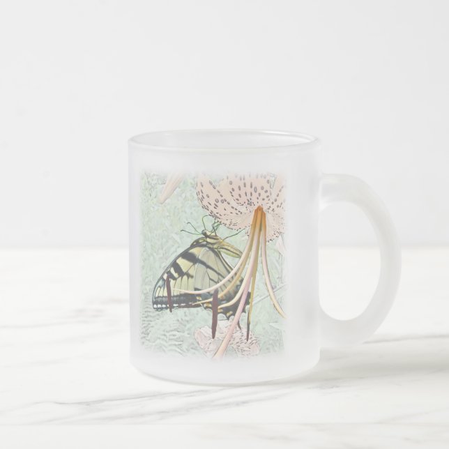 Tasse Givré Papillon Tiger Swallowtail sur le Casquette de Tur (Droit)