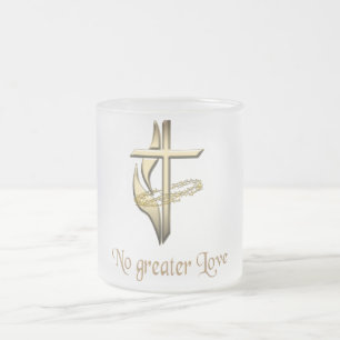 Tasse Givré Pas de plus grande croix d'amour