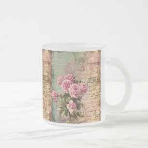 Tasse Givré Pays français chic, roses chics et roses minables