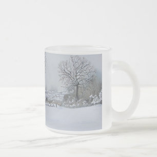 Tasse Givré paysage hivernal neige scène à noël