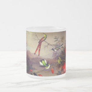 Tasse Givré Paysage tropical avec dix colibris