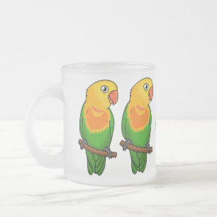 Tasse Givré Perroquet de caricature mignon lovebird