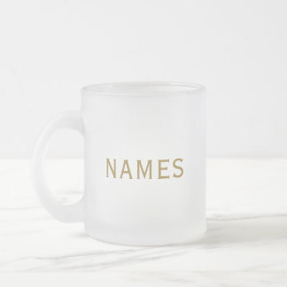 Tasse Givré Personnalisé avec le nom de famille ou le surnom