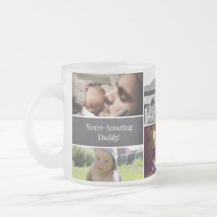 Tasse Givré Personnalisé, Photo personnalisée Fête des pères p