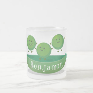 Tasse Givré Petits pois sauteurs en pod dessin animé illustrat