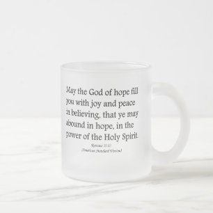 Tasse Givré Peut Dieu vous donner l'espoir, la joie, et le