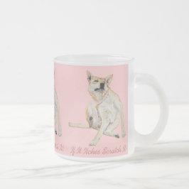 Tasse Givré photo amusante de démangeaisons de chien grattant 