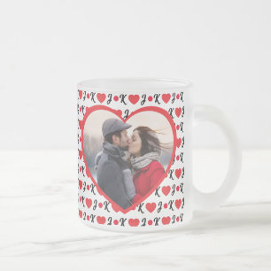 Tasse Givré Photo du coeur romantique Jack & King