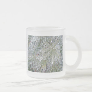 Tasse Givré Pin glacé en pâte de verre - naturel