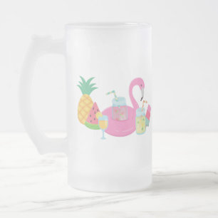 Tasse givré Pink Flamingo Party