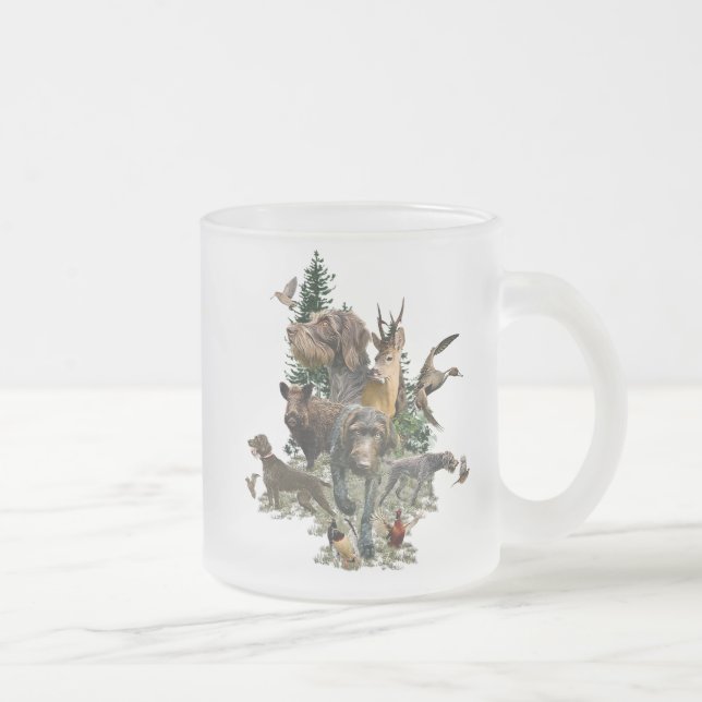 Tasse Givré Pointeur À poils durs allemand (Droit)