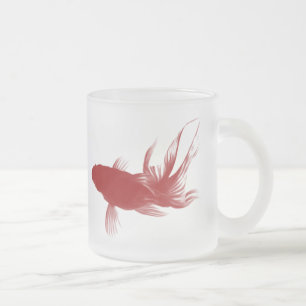 Tasse Givré Poisson rouge Ryukin rouge