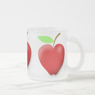 Tasse Givré pomme-148455 ROUGE COEUR FORMÉ POMME VECTEUR FRUIT
