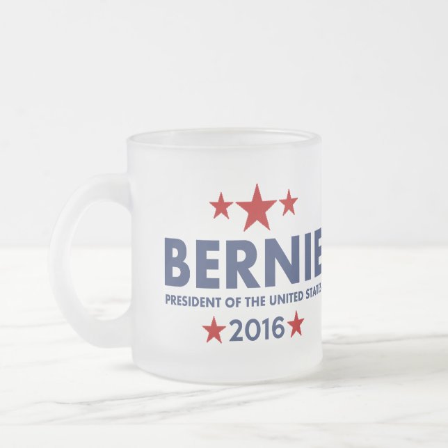 Tasse Givré Ponceuses de Bernie pour le président 2016 (Gauche)