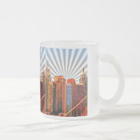 Pop Art Sunrise Skyline